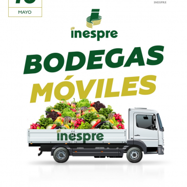 Programación de las bodegas móviles del Inespre del domingo 16 de mayo de 2021