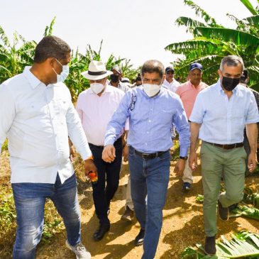 Gabinete Agropecuario realiza levantamiento de daños provocados por ventarrón en Valverde y promete ayuda 