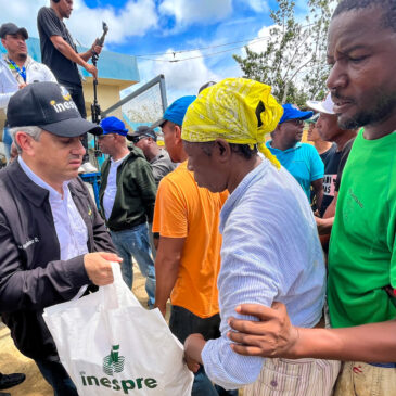 Inespre inicia distribución de más de 5 mil raciones alimenticias en cuatro provincias del Este afectadas por huracán Fiona