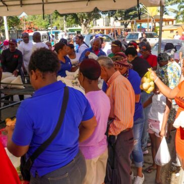 Residentes en más de 12 sectores de San Isidro compran comida barata en mercado de productores