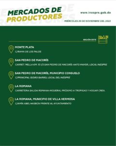 PROGRAMACIÓN DE LAS BODEGAS MÓVILES Y LOS MERCADOS DE PRODUCTORES