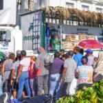 Inespre apoya Fiestas Patronales de Azua con venta de comida barata.